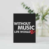 Carte Postale Sans Musique Life serait B (be) plat (Debout devant)