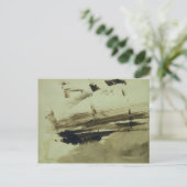 Carte Postale Sans titre, ou : Évocation d'une île, 1870 (Debout devant)