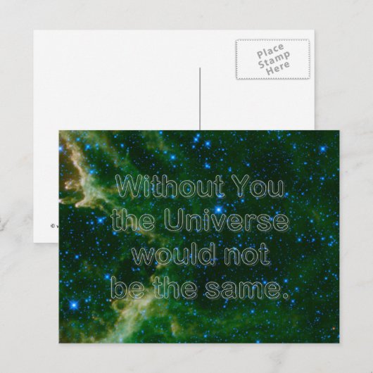 Carte Postale Sans toi (Devant / Derrière)