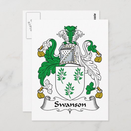 Carte Postale Sanson Family Crest (Devant / Derrière)