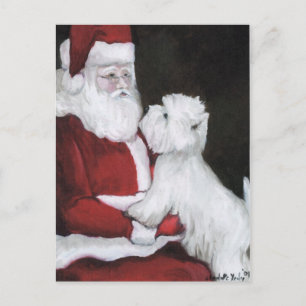 Carte postale Sant and West Hihland Terrier Dog Ar