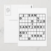 Carte Postale Sant Jordi doku (Devant / Derrière)