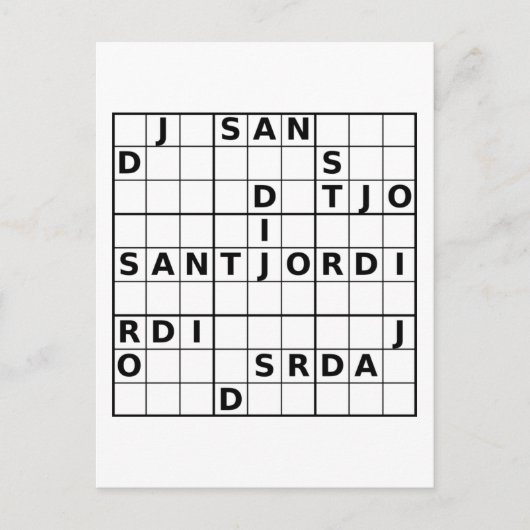 Carte Postale Sant Jordi doku (Devant)