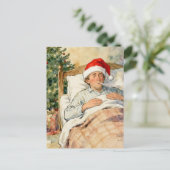 Carte Postale Santa a apporté la grippe (Debout devant)