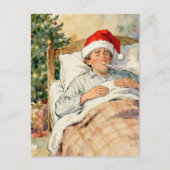 Carte Postale Santa a apporté la grippe (Devant)