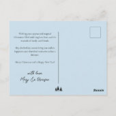 Carte Postale Santa and Reindeer Winter Christmas (Dos)