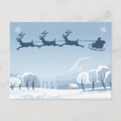 Carte Postale Santa and Reindeer Winter Christmas (Devant)