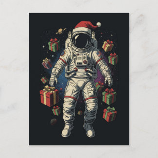 Carte Postale Santa Astronaute Noël