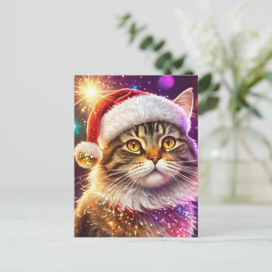Carte Postale Santa Cat (Debout devant)