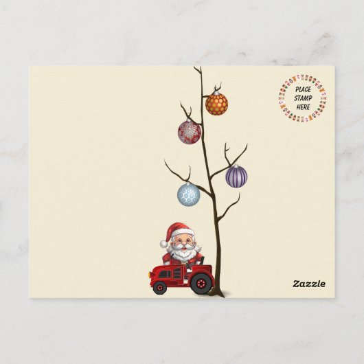 Carte postale Santa Claus (Dos)