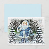 carte postale santa claus (Devant / Derrière)