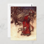 Carte Postale Santa Claus Arthur Rackham (Devant / Derrière)