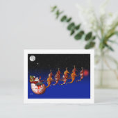 Carte postale Santa Claus et Seahorse (Debout devant)