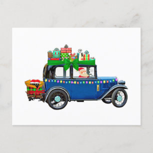 Carte Postale Santa Claus Jalopy