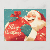 Carte Postale Santa Claus Preparing Christmas Gifts (Devant)