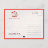 Carte Postale Santa Claus Preparing Christmas Gifts (Dos)