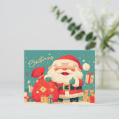 Carte Postale Santa Claus Preparing Christmas Gifts (Debout devant)