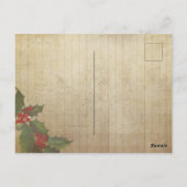 Carte Postale Santa Claus rouge vintage (Dos)