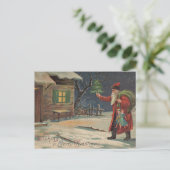 Carte Postale Santa Claus victorien vous souhaite un joyeux Noël (Debout devant)