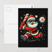 Carte Postale Santa Défonce le Mème de Noël 6-7 (Devant / Derrière)