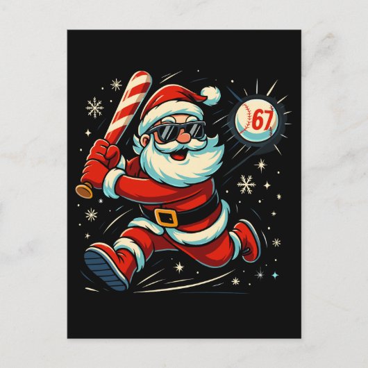 Carte Postale Santa Défonce le Mème de Noël 6-7 (Devant)