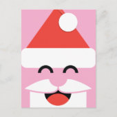 Carte Postale Santa Face Noël (Devant)