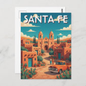 Carte Postale Santa Fe New Mexico Travel (Devant / Derrière)