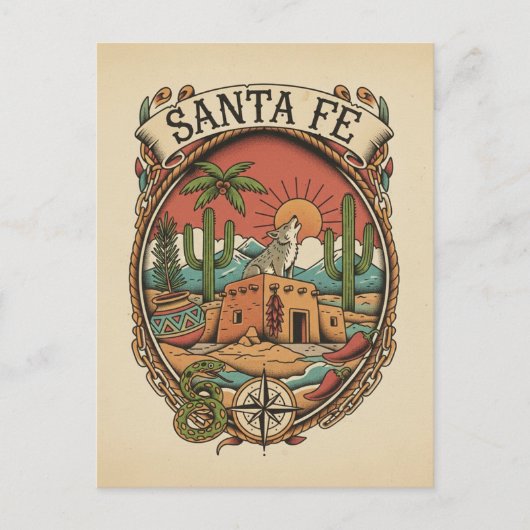 Carte Postale Santa Fe New Mexico Travel (Devant)