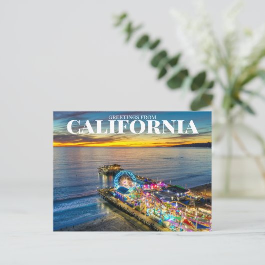 Carte Postale Santa Monica Pier, CA, USA (Debout devant)