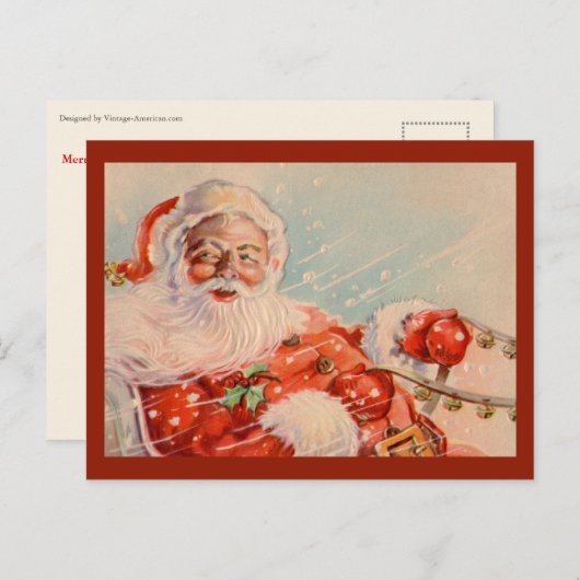Carte postale Santas Sleigh Ride (Devant / Derrière)