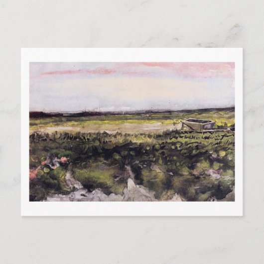 Carte Postale Santé avec brouette, Vincent van Gogh (Devant)