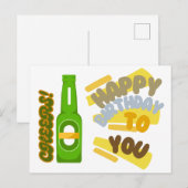 Carte Postale Santé et joyeux anniversaire (Devant / Derrière)