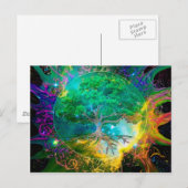 Carte Postale Santé et vitalité Arbre de vie (Devant / Derrière)