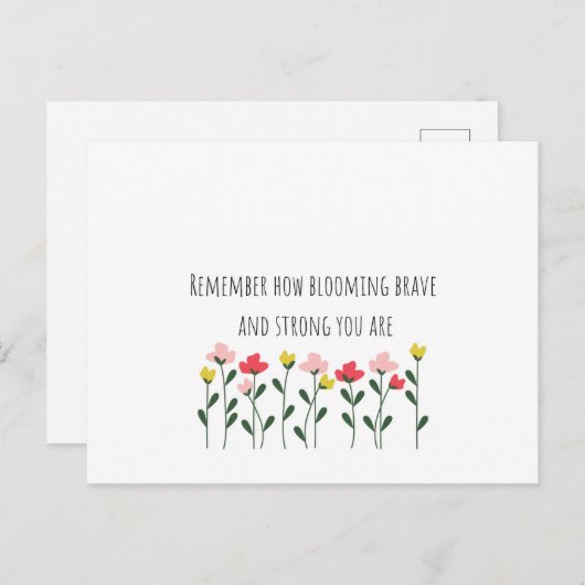 Carte postale santé mentale (Devant / Derrière)