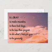 Carte postale santé mentale (Devant / Derrière)