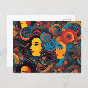 Carte Postale Santé mentale Art abstrait