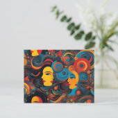 Carte Postale Santé mentale Art abstrait (Debout devant)