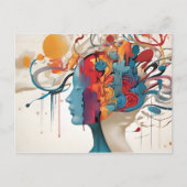 Carte Postale Santé mentale Art abstrait (Devant)
