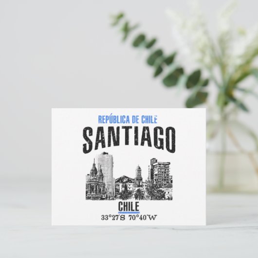 Carte Postale Santiago (Debout devant)