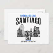 Carte Postale Santiago (Devant / Derrière)