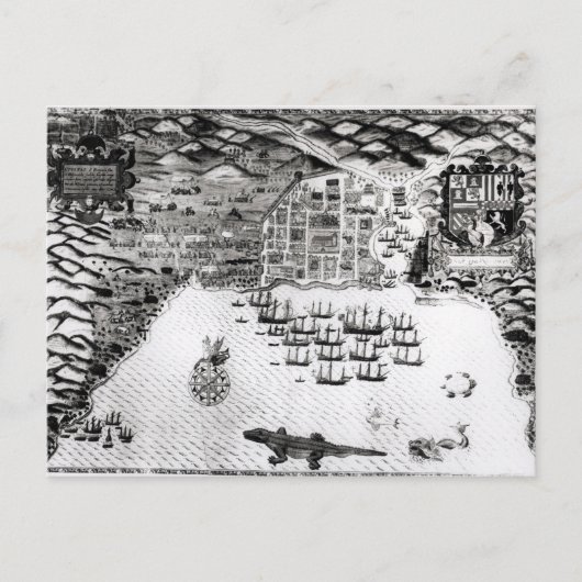 Carte Postale Santiago, Cap-Vert, 1589 (Devant)