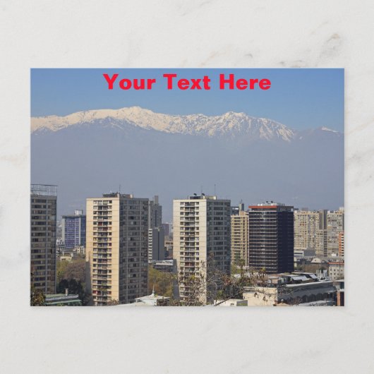 Carte Postale Santiago, Chili (Devant)