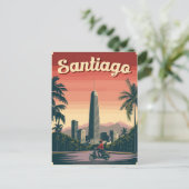 Carte Postale Santiago, Chili époustouflant  (Debout devant)