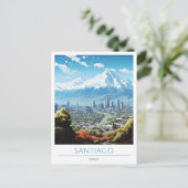 Carte Postale Santiago Chili Vintage voyage (Debout devant)