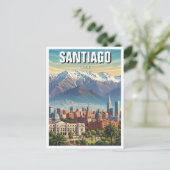 Carte Postale Santiago Chili Voyages (Debout devant)
