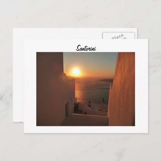 Carte Postale Santorin (Devant / Derrière)