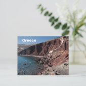 Carte Postale Santorin Beach Grèce Voyage (Debout devant)