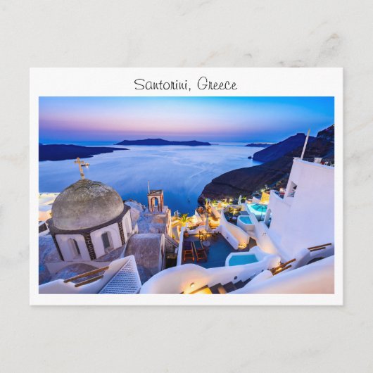 Carte Postale Santorin en Grèce (Devant)