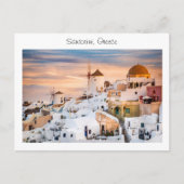 Carte Postale Santorin en Grèce (Devant)