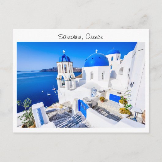Carte Postale Santorin en Grèce (Devant)